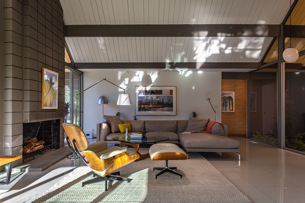 Architectural photography of mid-century Eichler home in Los Angeles, California